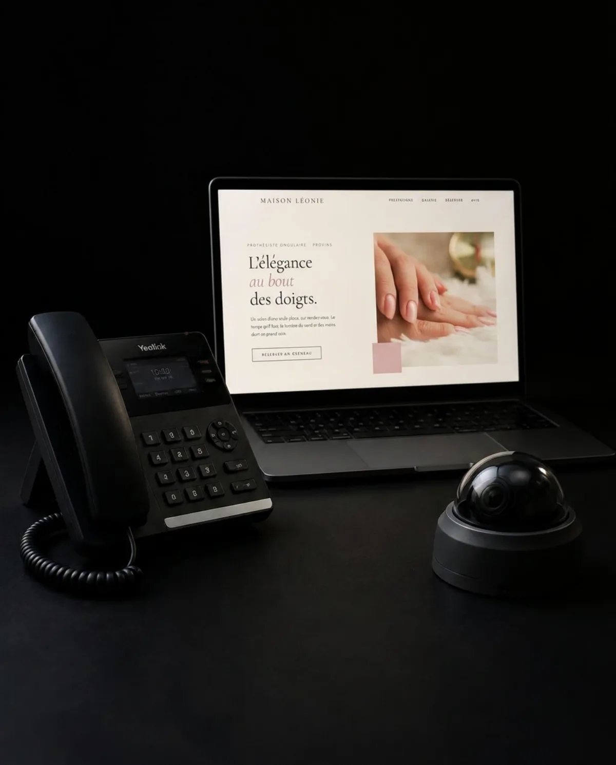 Téléphone IP, caméra de surveillance et site web installés par Voixio